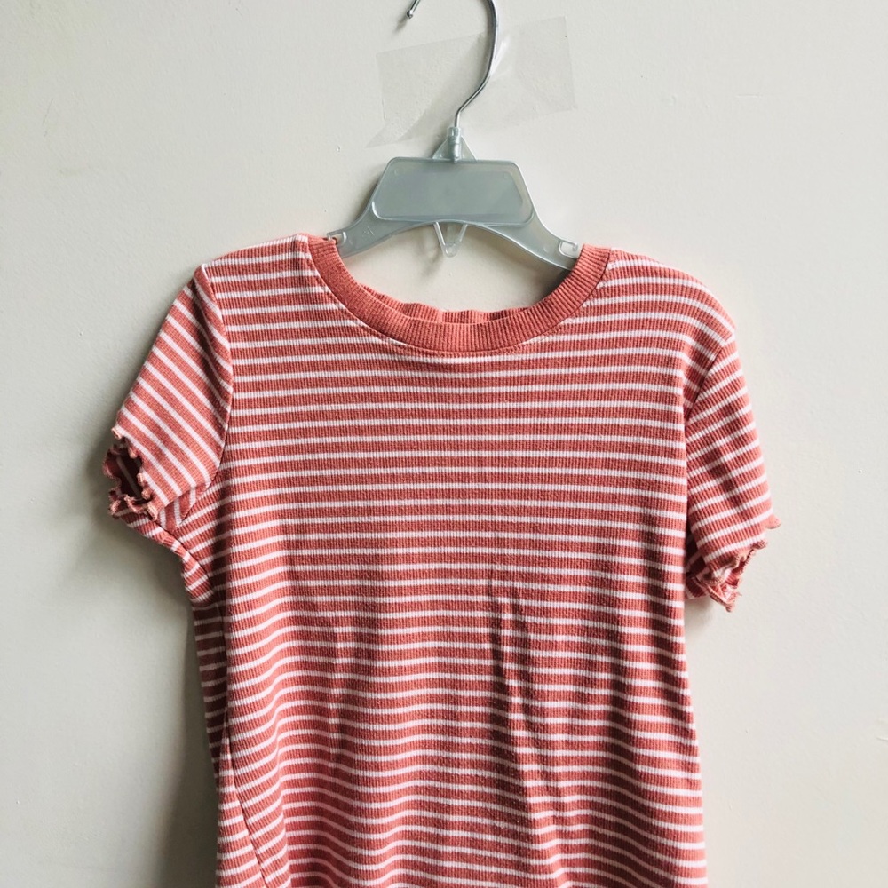 Pink striped Crop top